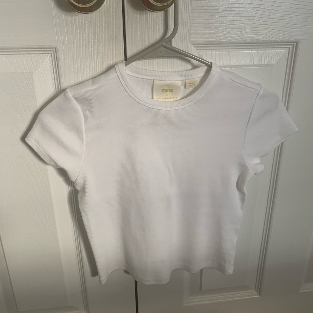 Maeve by Anthropologie Cropped Tee